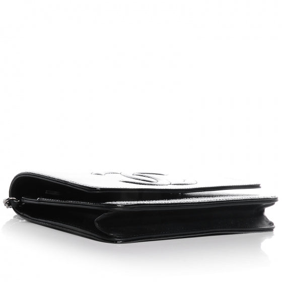 Patent Caviar Timeless CC Wallet on Chain WOC Black