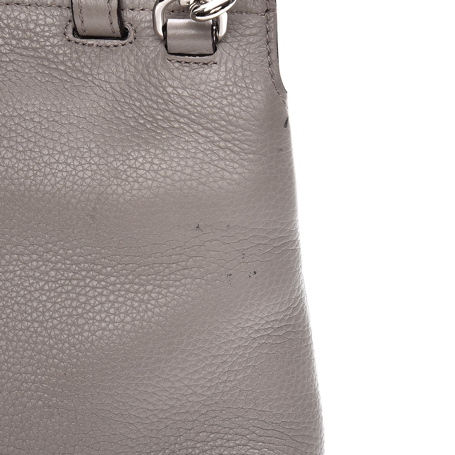 Gucci Cellarius Calfskin Small Bamboo Daily Top Handle Bag Storm Grey 9 of 14