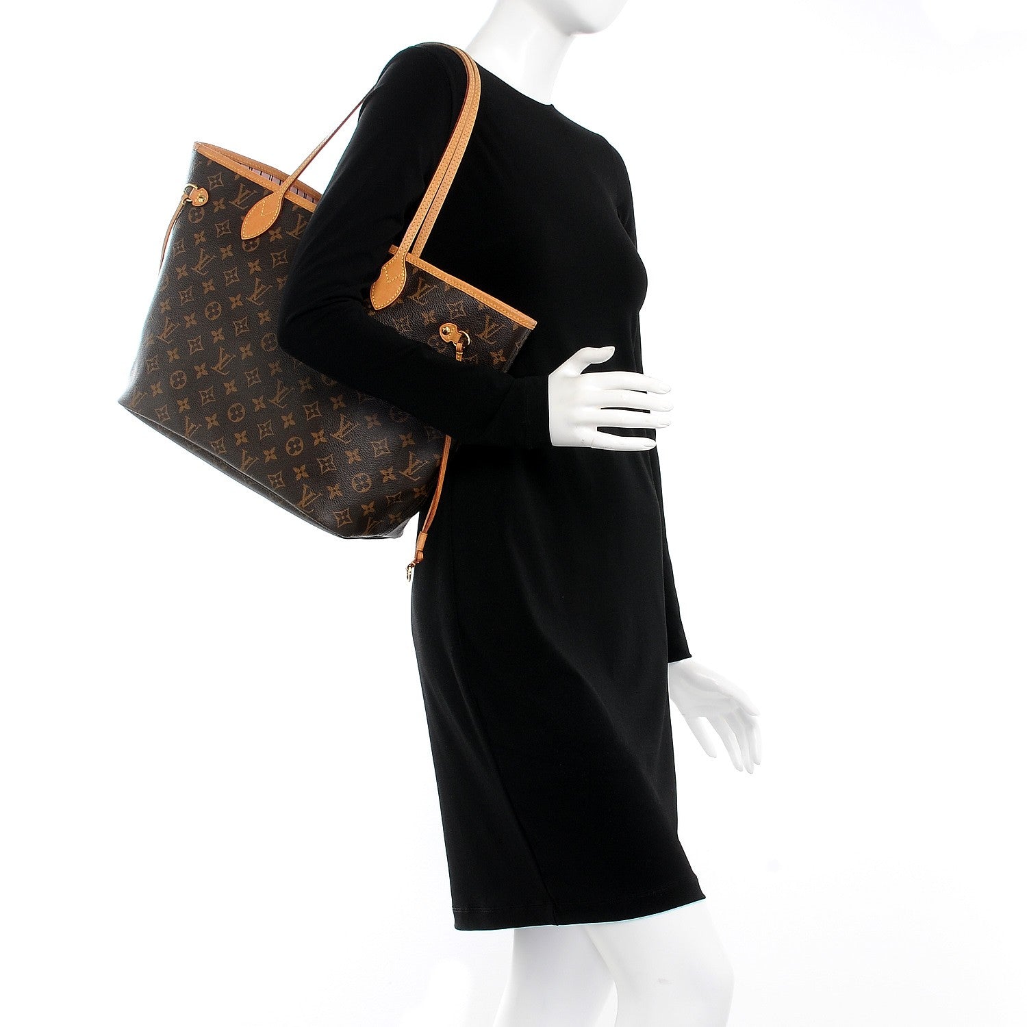 Louis Vuitton Monogram Neo Neverfull MM Rose Ballerine 2 of 8