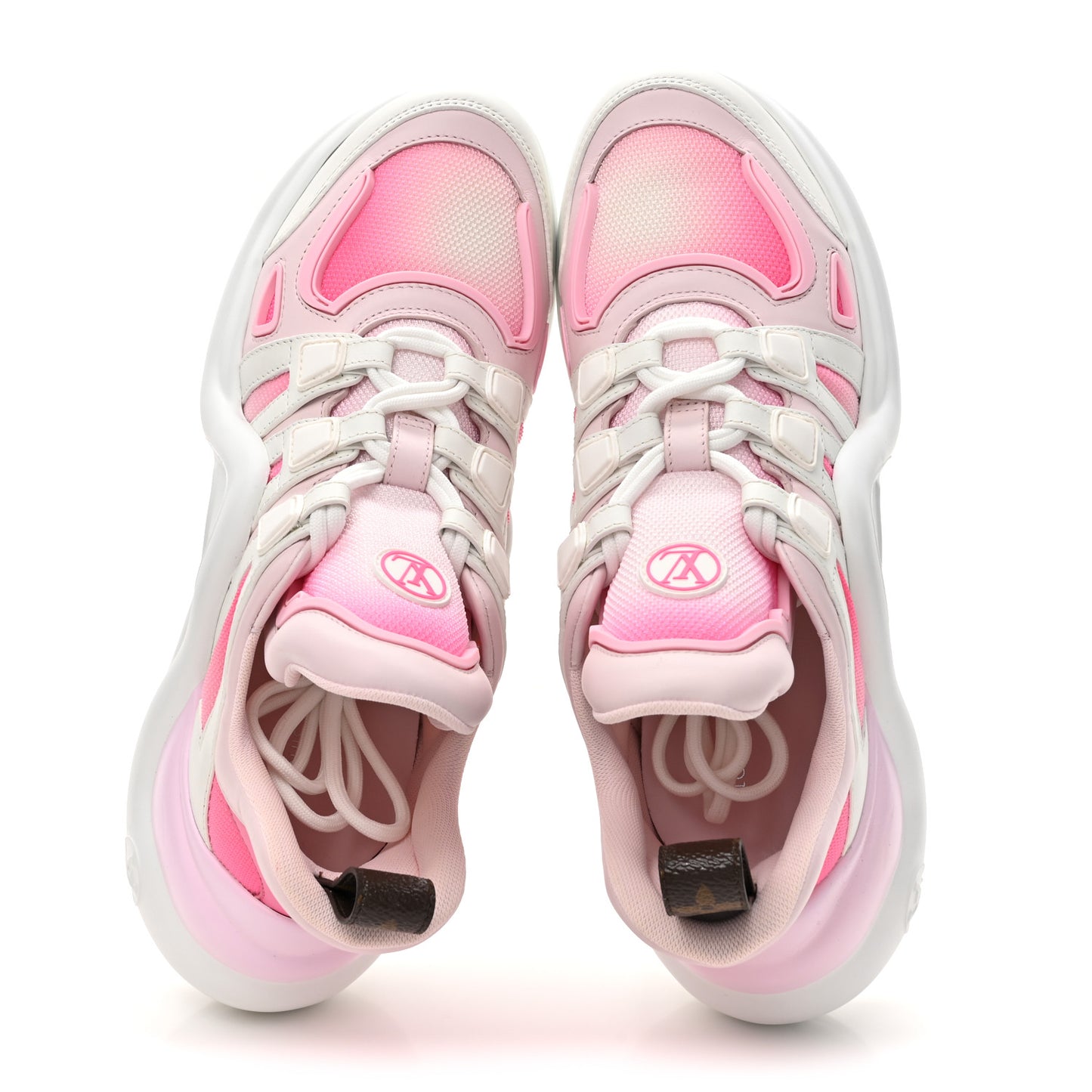 Calfskin Technical Nylon LV Archlight Sneaker 39 Rose Clair