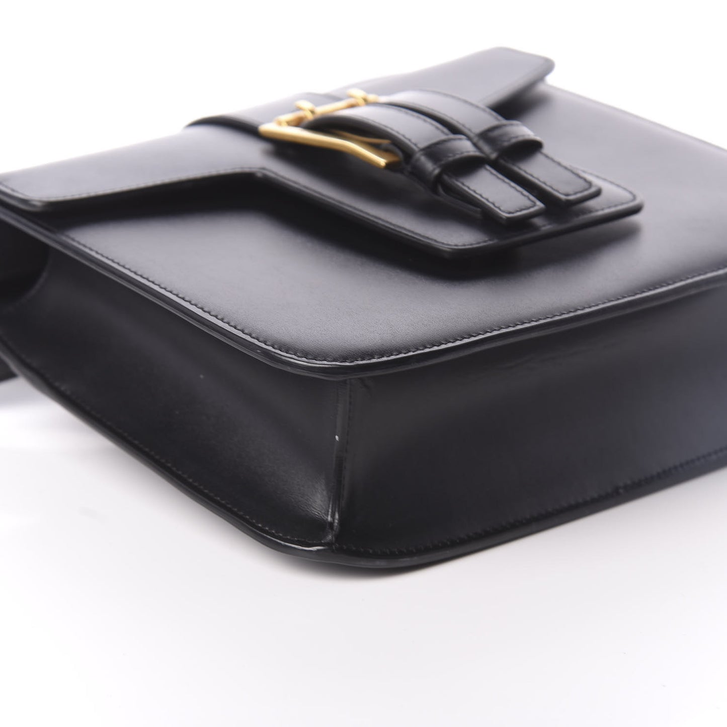 Smooth Calfskin Nico Shoulder Bag Black