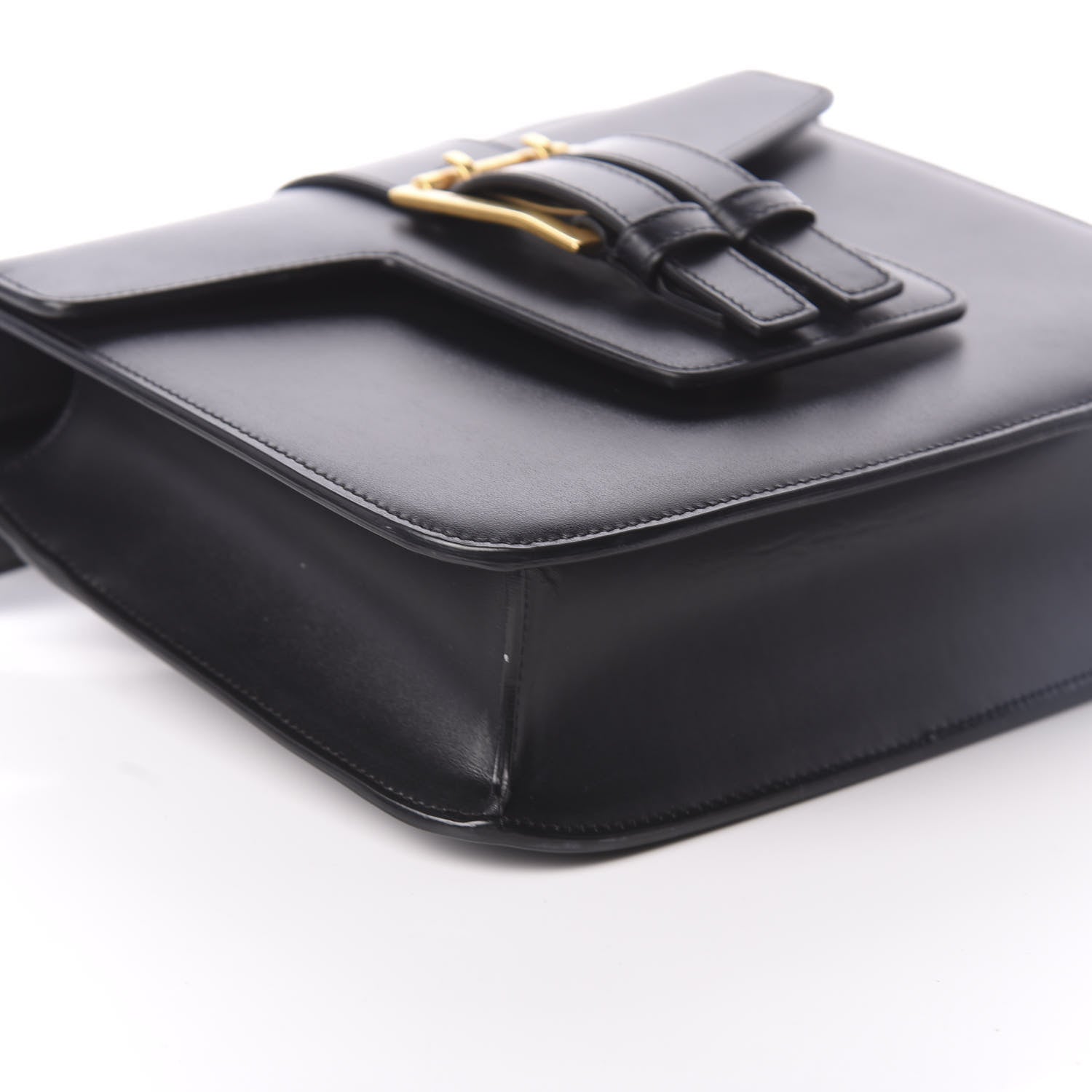 Saint Laurent Smooth Calfskin Nico Shoulder Bag Black 8 of 9