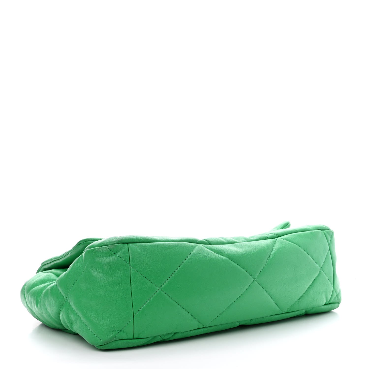 Chanel Lambskin Quilted Maxi Chanel 19 Flap Green 4 of 10
