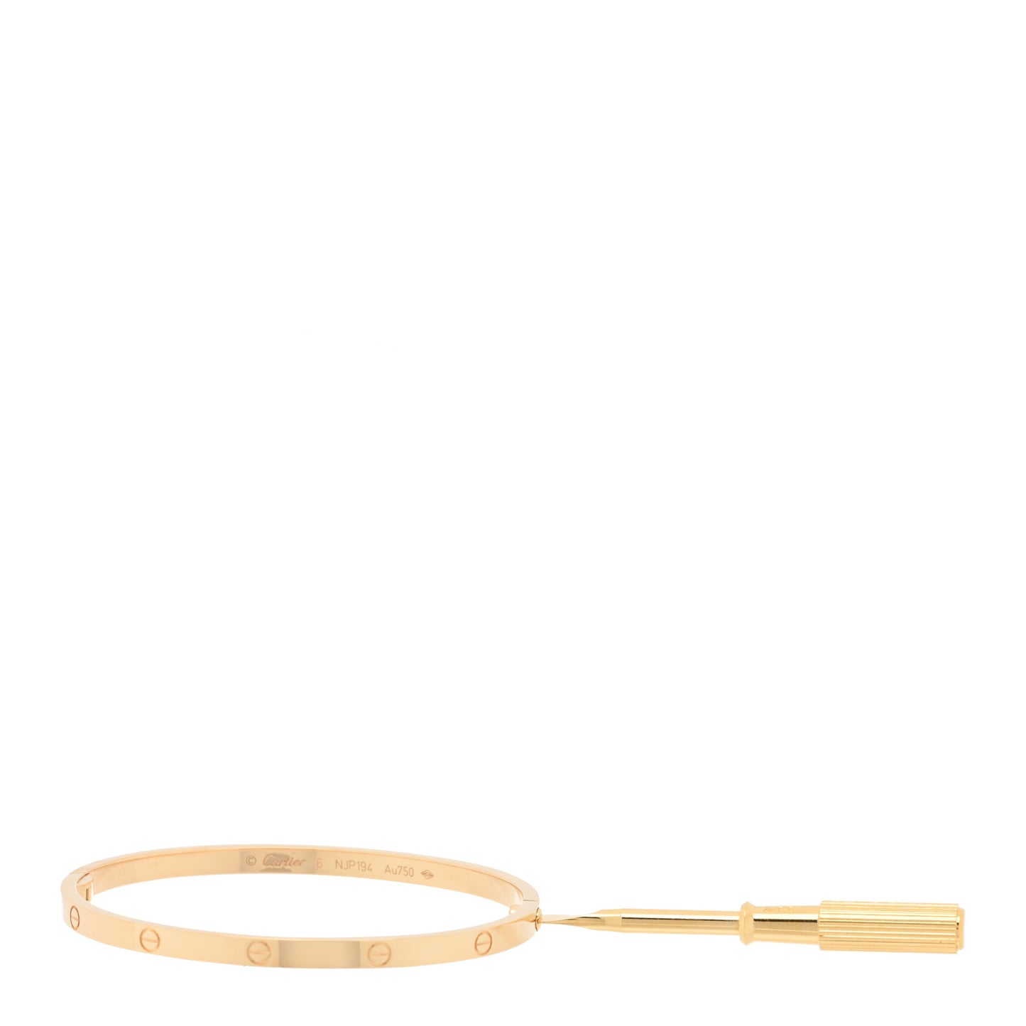 18K Yellow Gold Small LOVE Bracelet 16