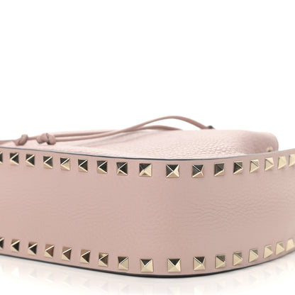 Valentino Garavani Grained Calfskin Rockstud Bucket Bag Poudre 10 of 14