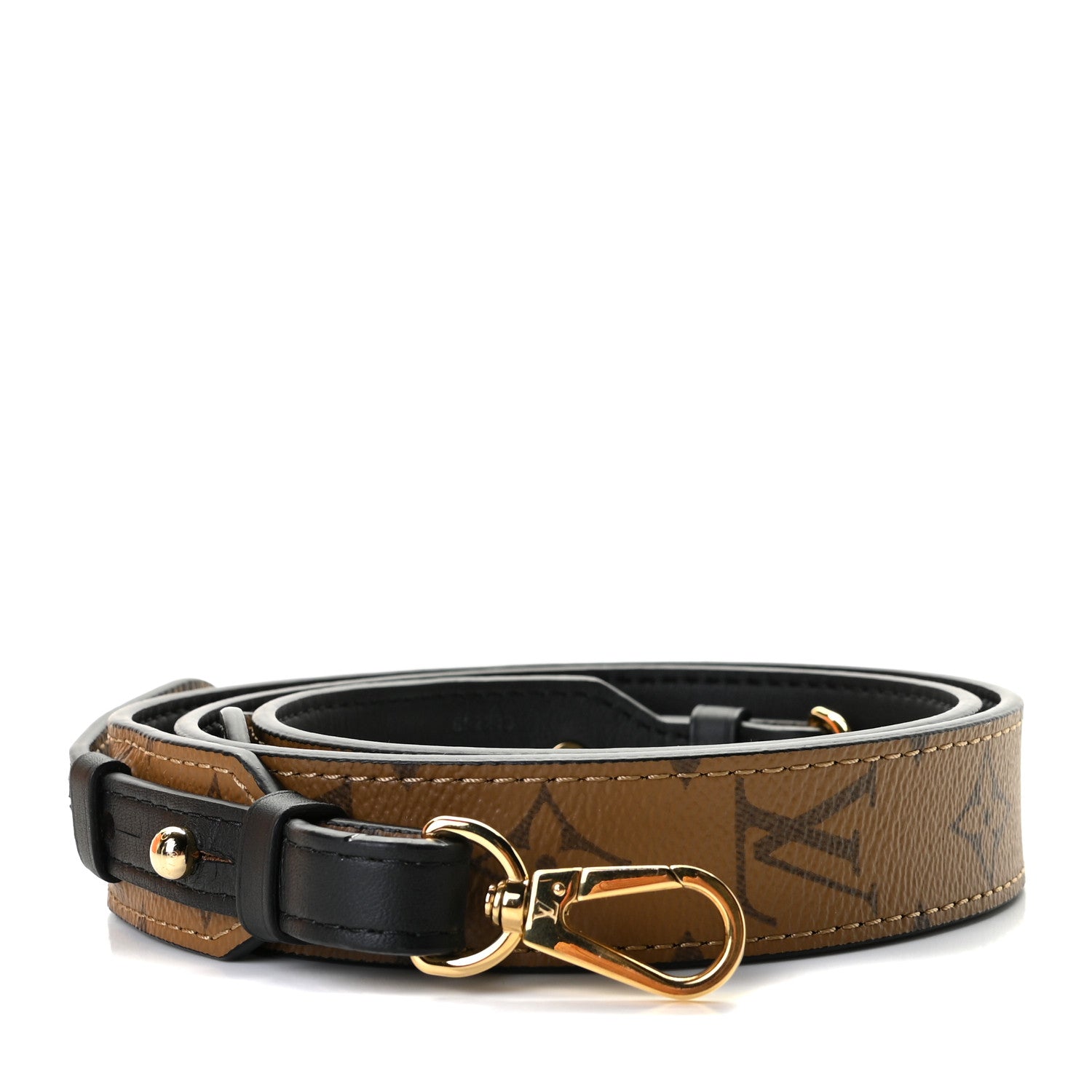 Louis Vuitton Reverse Monogram Bandouliere Shoulder Strap XL Black 1 of 4