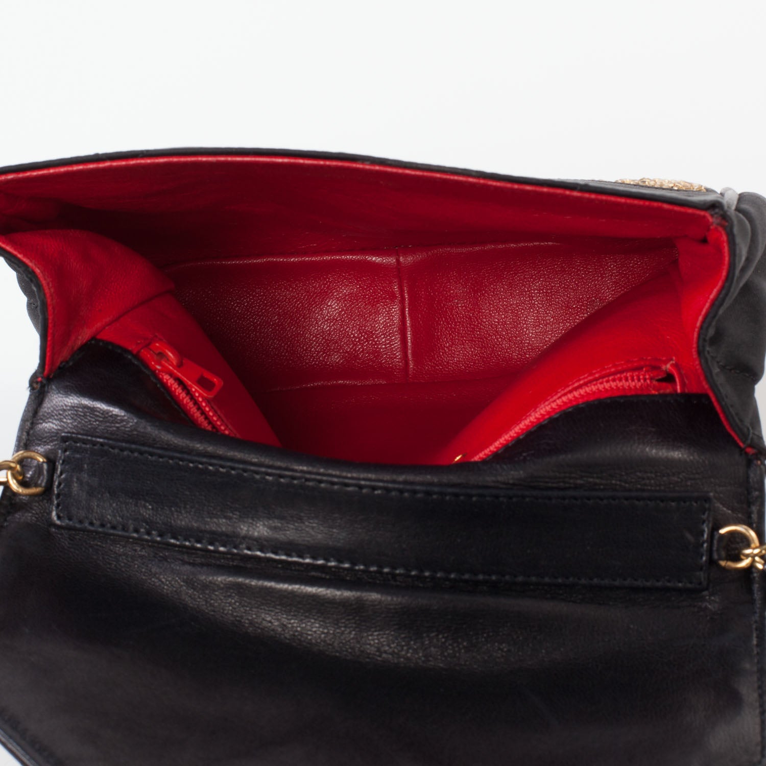 Chanel Satin Beaded Envelope Flap Black 6 of 8