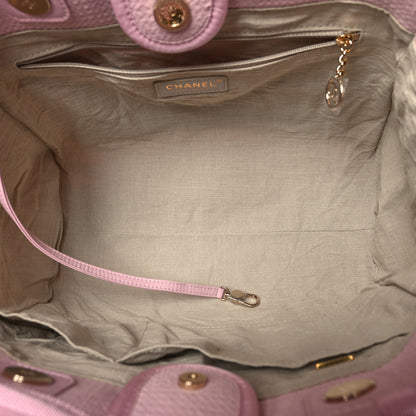 Chanel Mixed Fibers Small Deauville Tote Pink 6 of 12