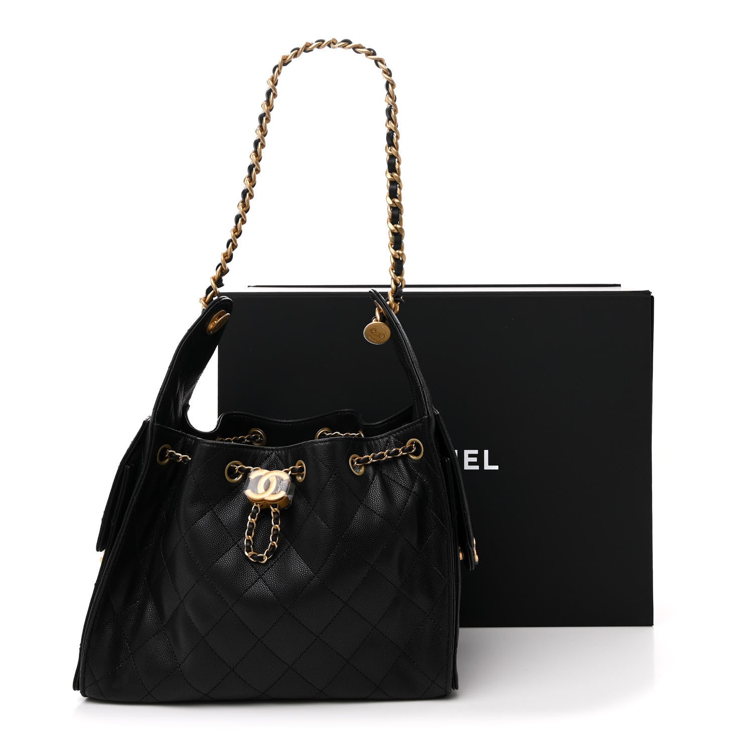 Chanel Caviar Quilted Small Chanel 25 Handbag Black 11 of 11