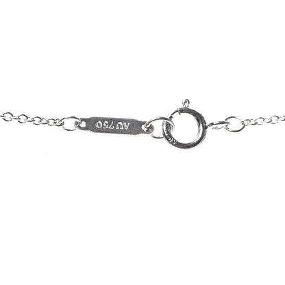 Tiffany 18K White Gold Diamond Metro Heart Pendant Necklace 4 of 5