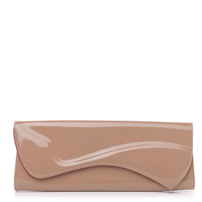 Christian Louboutin Patent Pigalle Clutch Nude 1 of 10