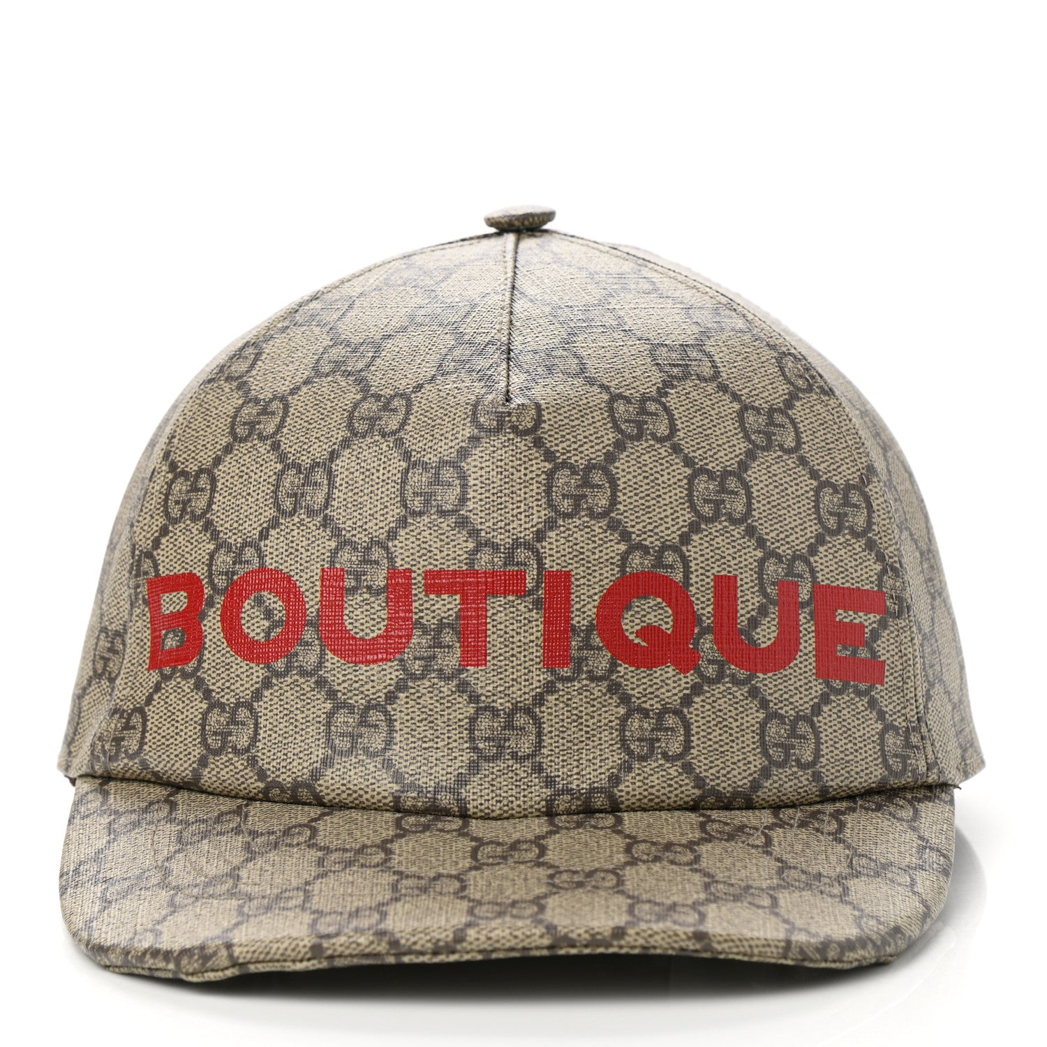 Gucci GG Supreme Monogram Boutique Print Baseball Hat M Beige 3 of 10