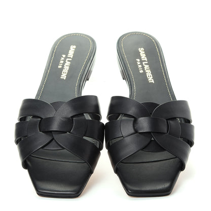 Saint Laurent Calfskin Nu Pied 05 Slide Sandals 36 Black 5 of 10