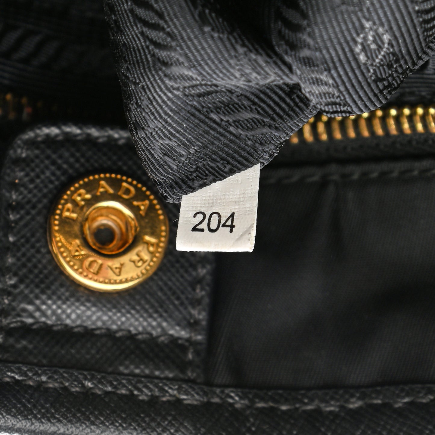 Tessuto Nylon Saffiano Tote Black
