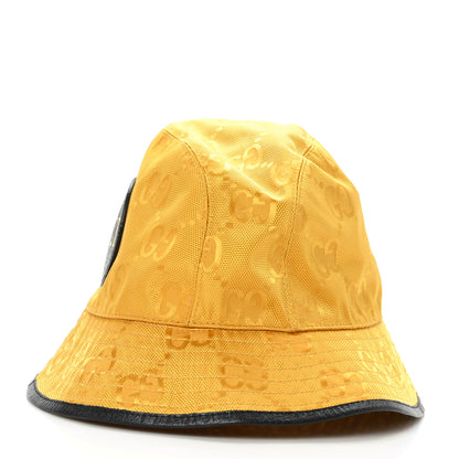 Gucci Econyl Nylon Monogram Off The Grid Bucket Hat L Crop Black 3 of 8