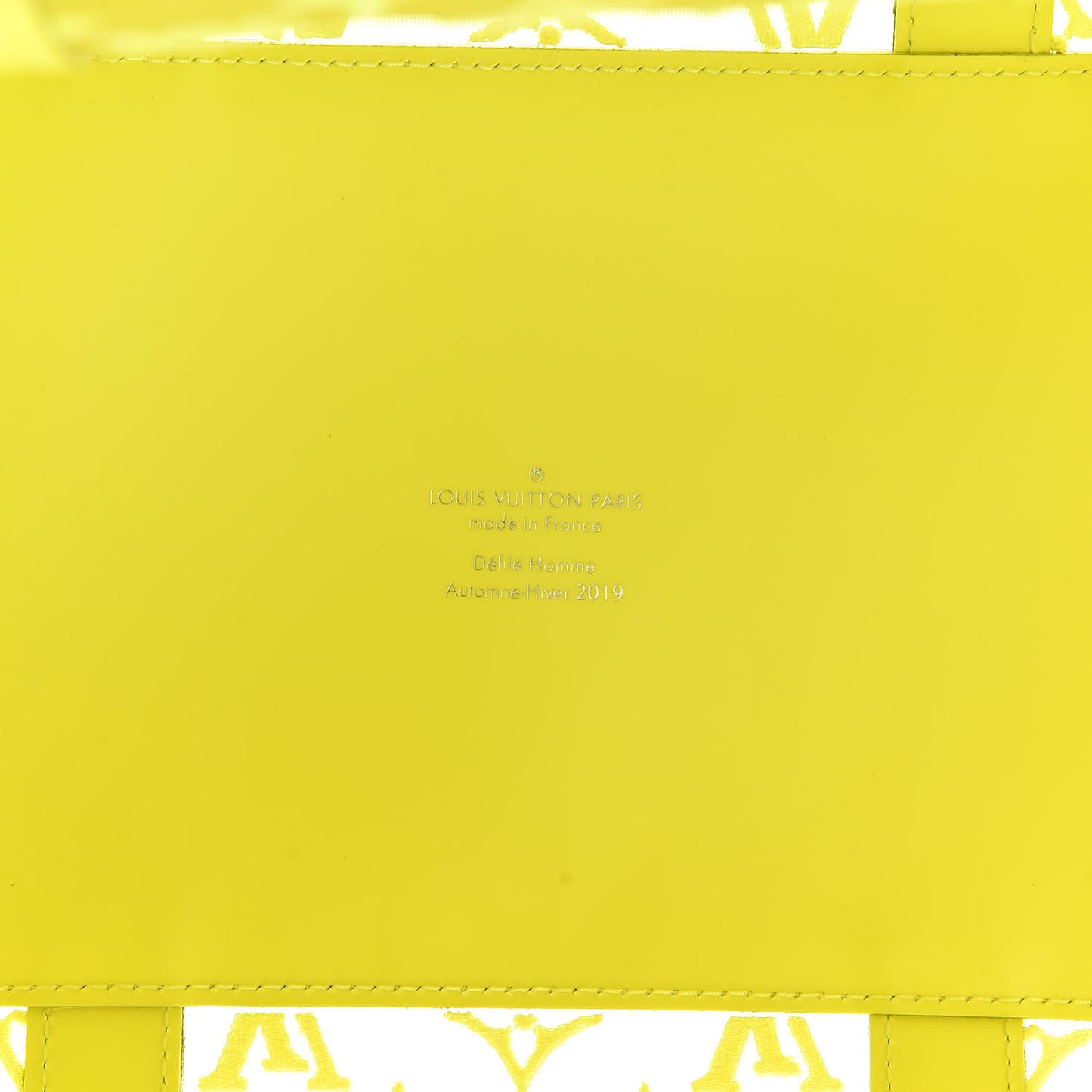Monogram Fluo See Through Keepall Bandouliere 50 Yellow