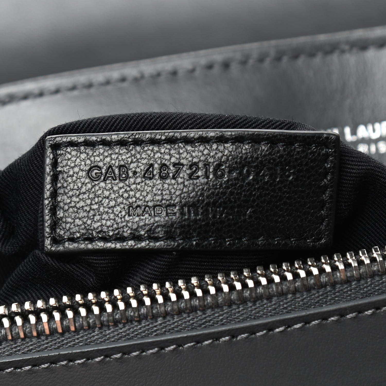 Saint Laurent Calfskin Y Quilted Monogram Medium Loulou Chain Satchel Asphalt 8 of 10