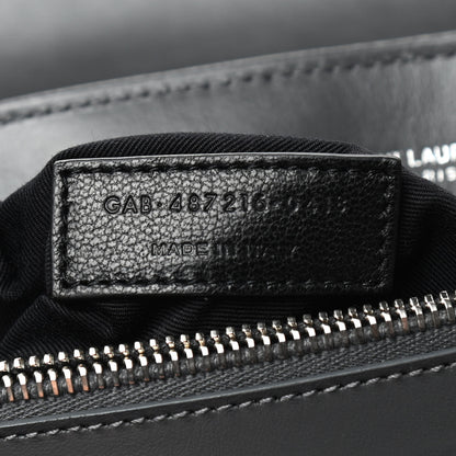 Saint Laurent Calfskin Y Quilted Monogram Medium Loulou Chain Satchel Asphalt 8 of 10