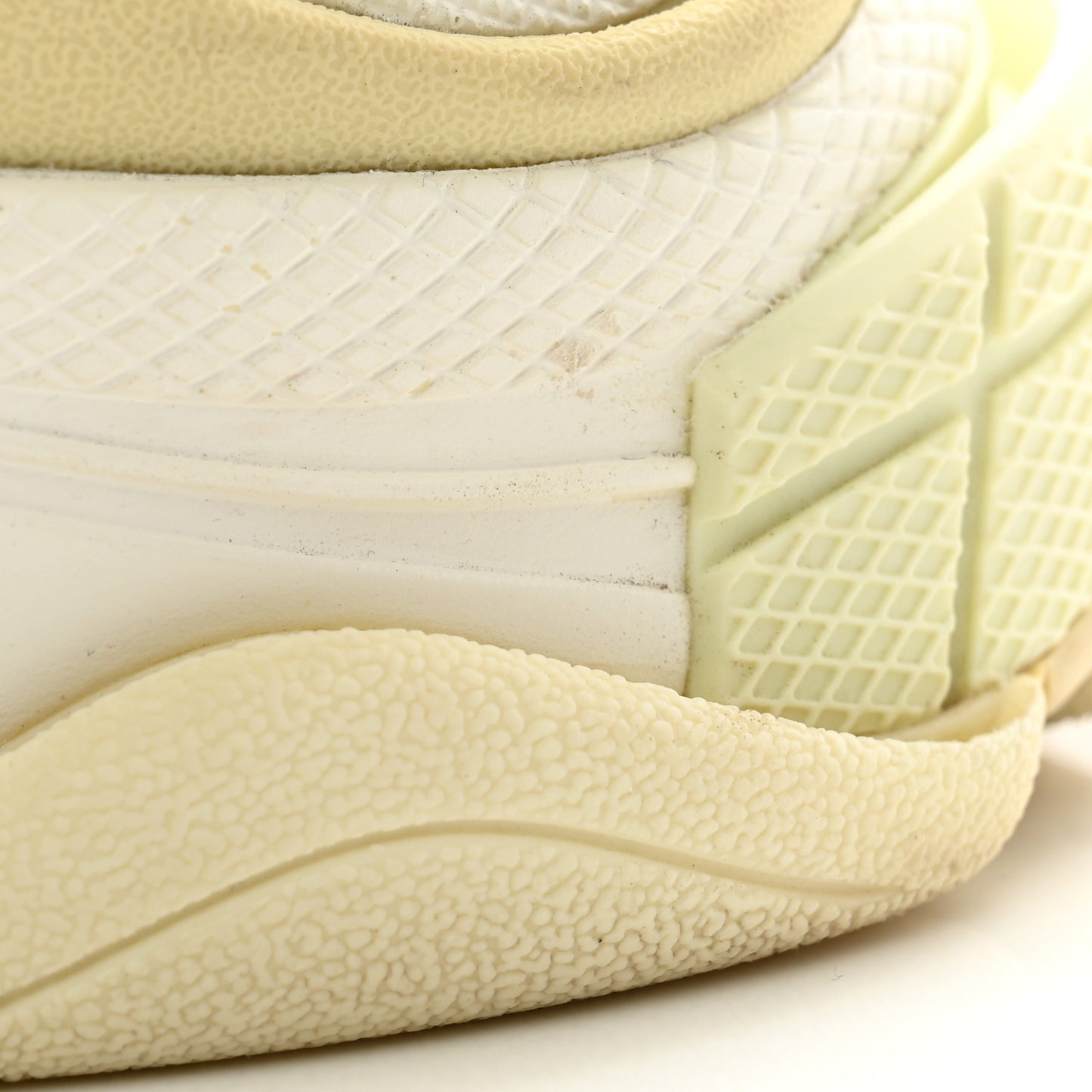 Fabric Mesh Womens Triple S Sneakers 36 White