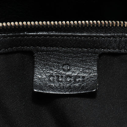 Gucci Leather Large Horsebit Chain Hobo Black 6 of 7