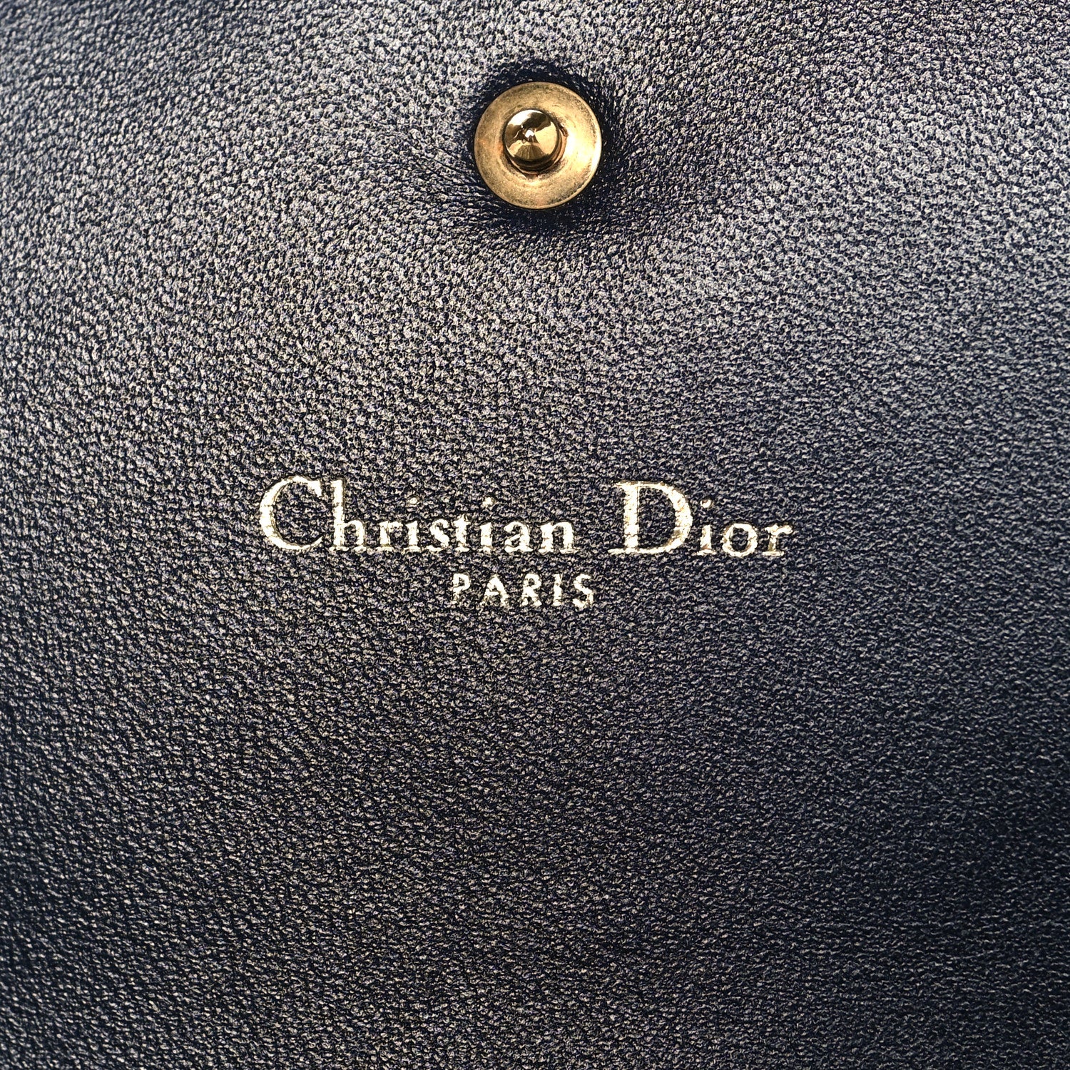 Christian Dior Oblique Chain Long Wallet Blue 6 of 9