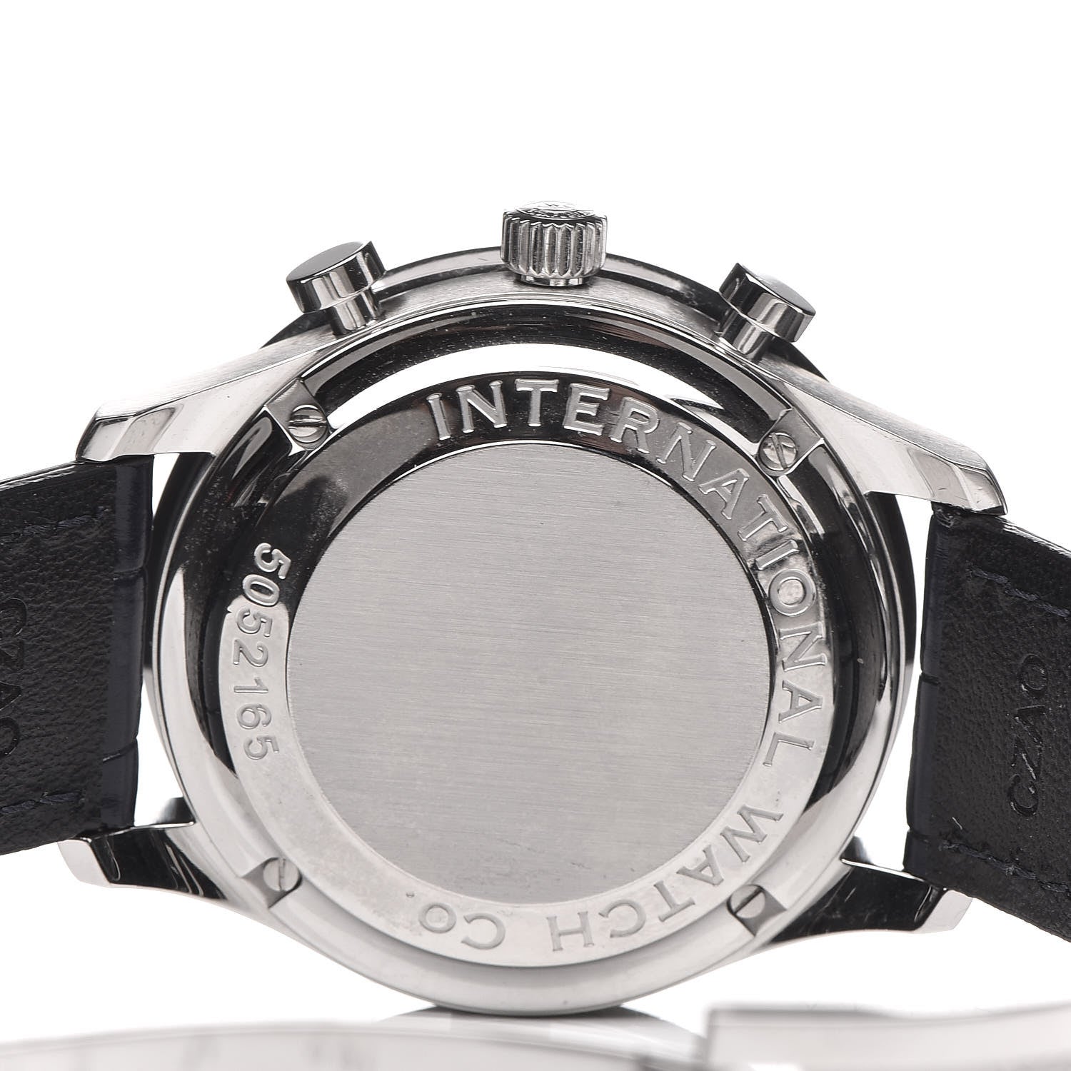 IWC Stainless Steel Alligator 41mm Portuguese Chronograph Automatic Watch IW371446 7 of 12