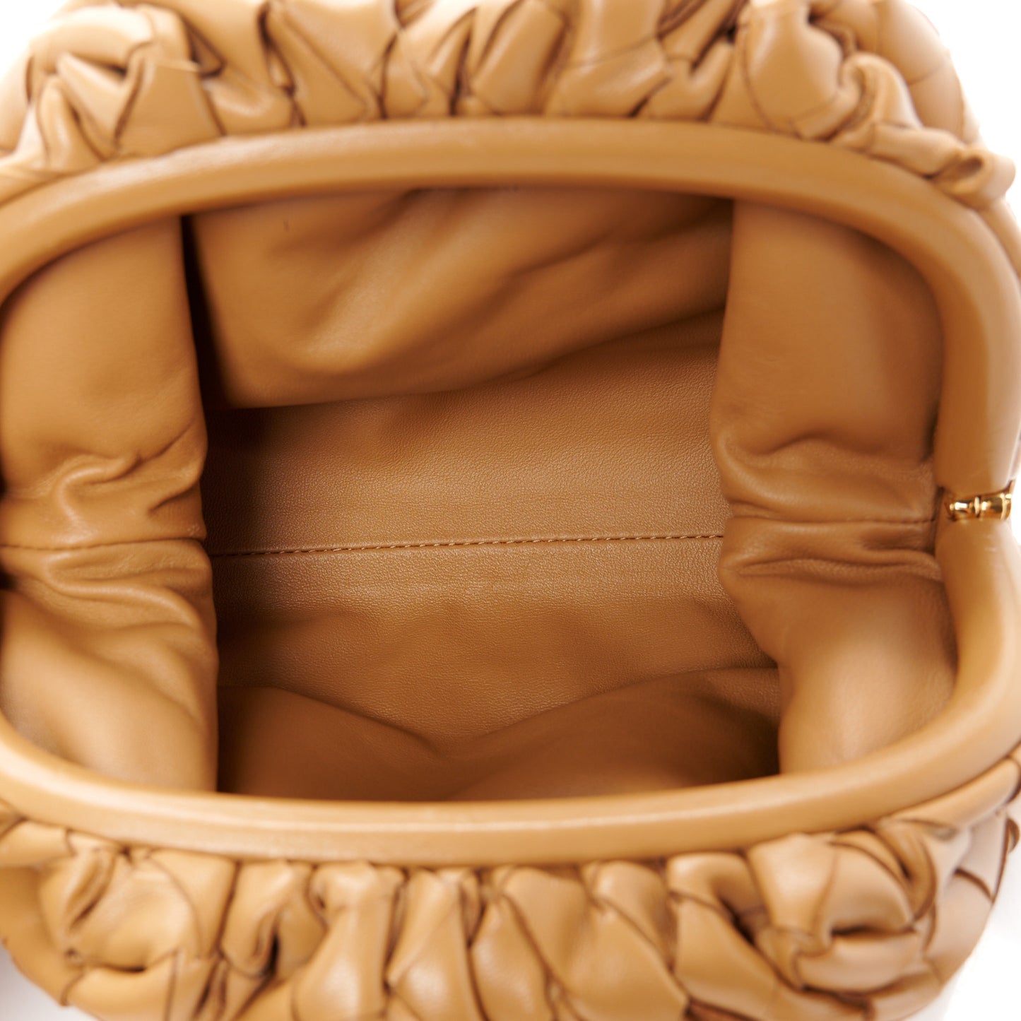 Nappa Intrecciato The Mini Pouch Carmel
