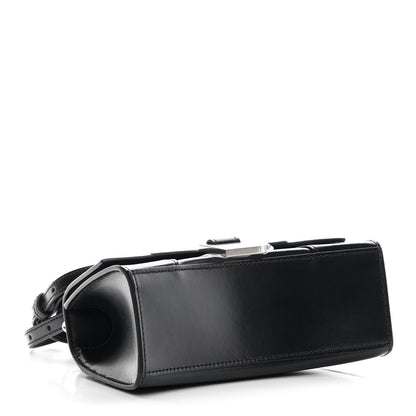 Balenciaga Shiny Box Calfskin Hourglass Top Handle Bag XS Black 4 of 14