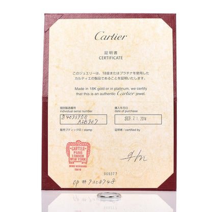 Cartier Platinum 2.5mm D'Amour Wedding Band Ring 58 8.25 7 of 7