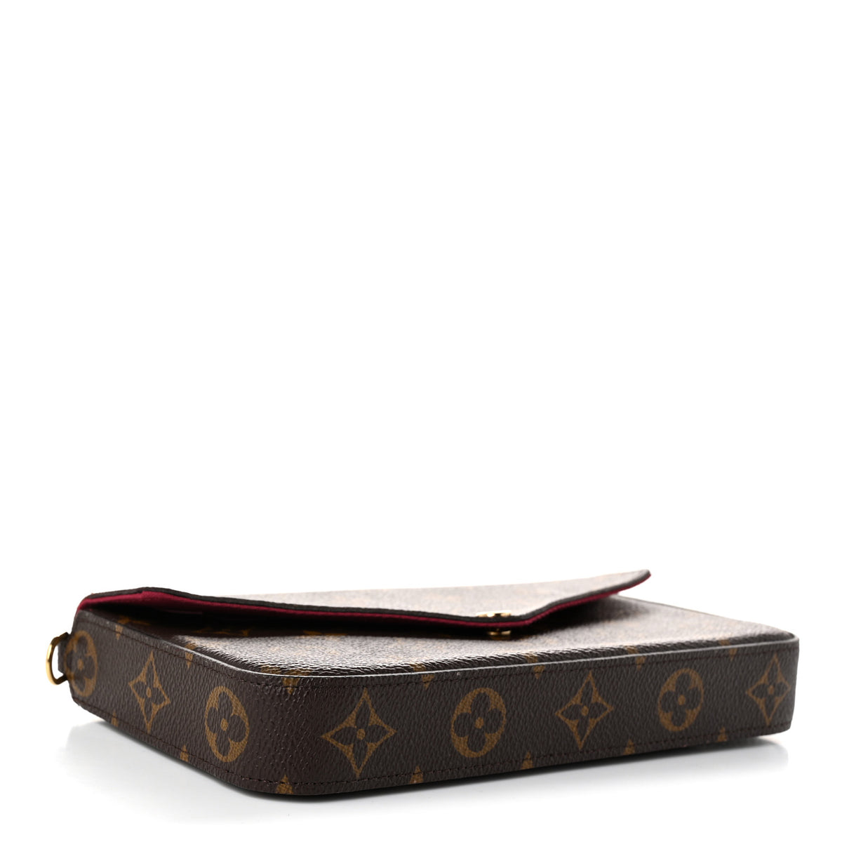 Louis Vuitton Monogram Pochette Felicie Chain Wallet Fuchsia 5 of 11
