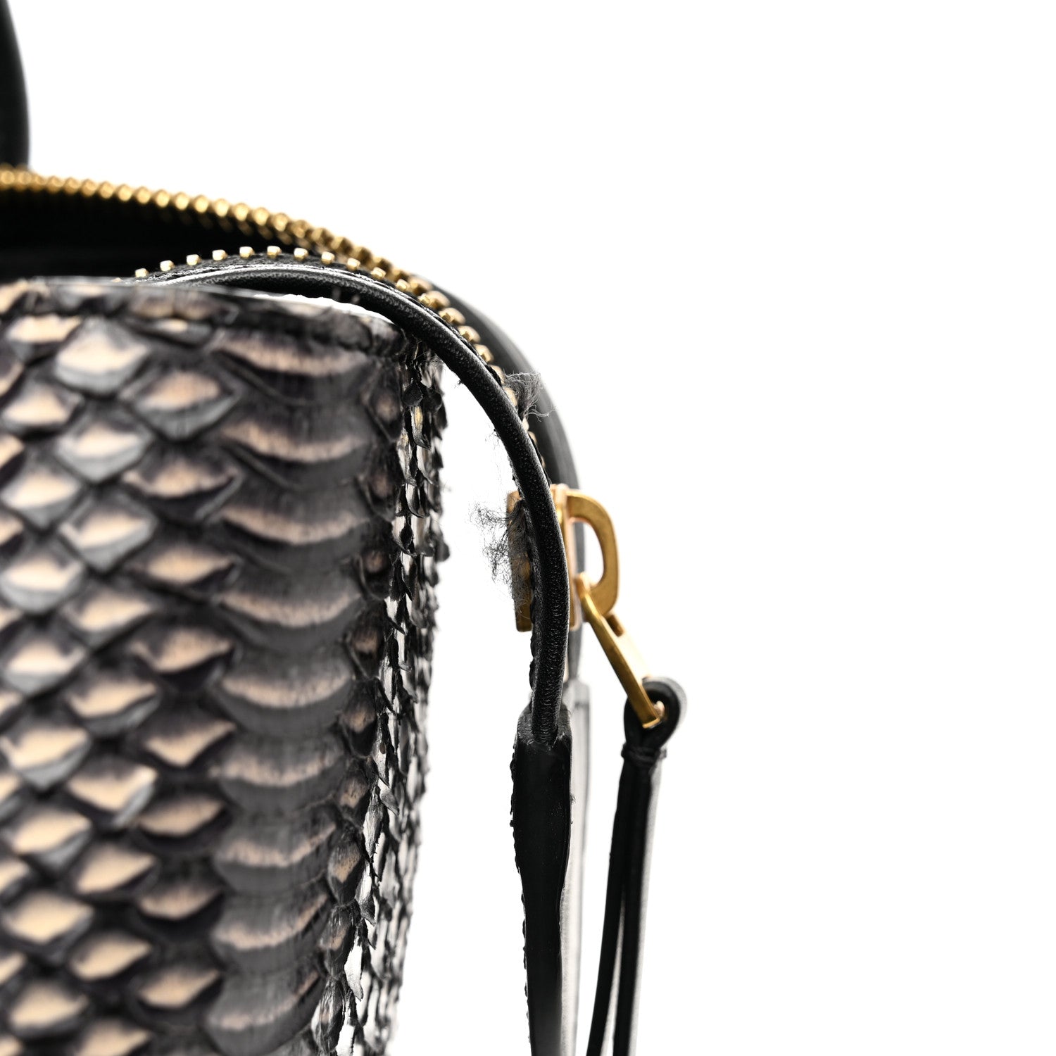 Celine Watersnake Mini Belt Bag White Black 10 of 11