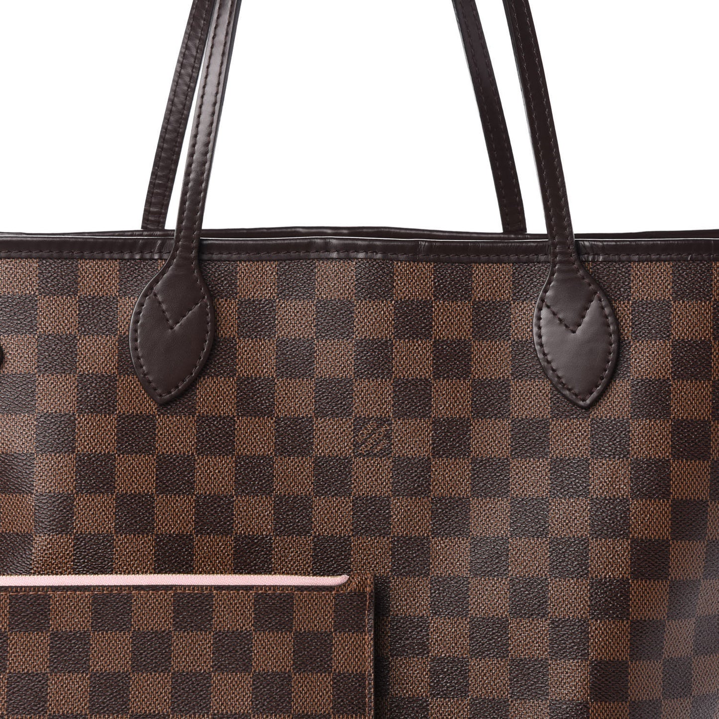 Damier Ebene Neo Neverfull MM Rose Ballerine