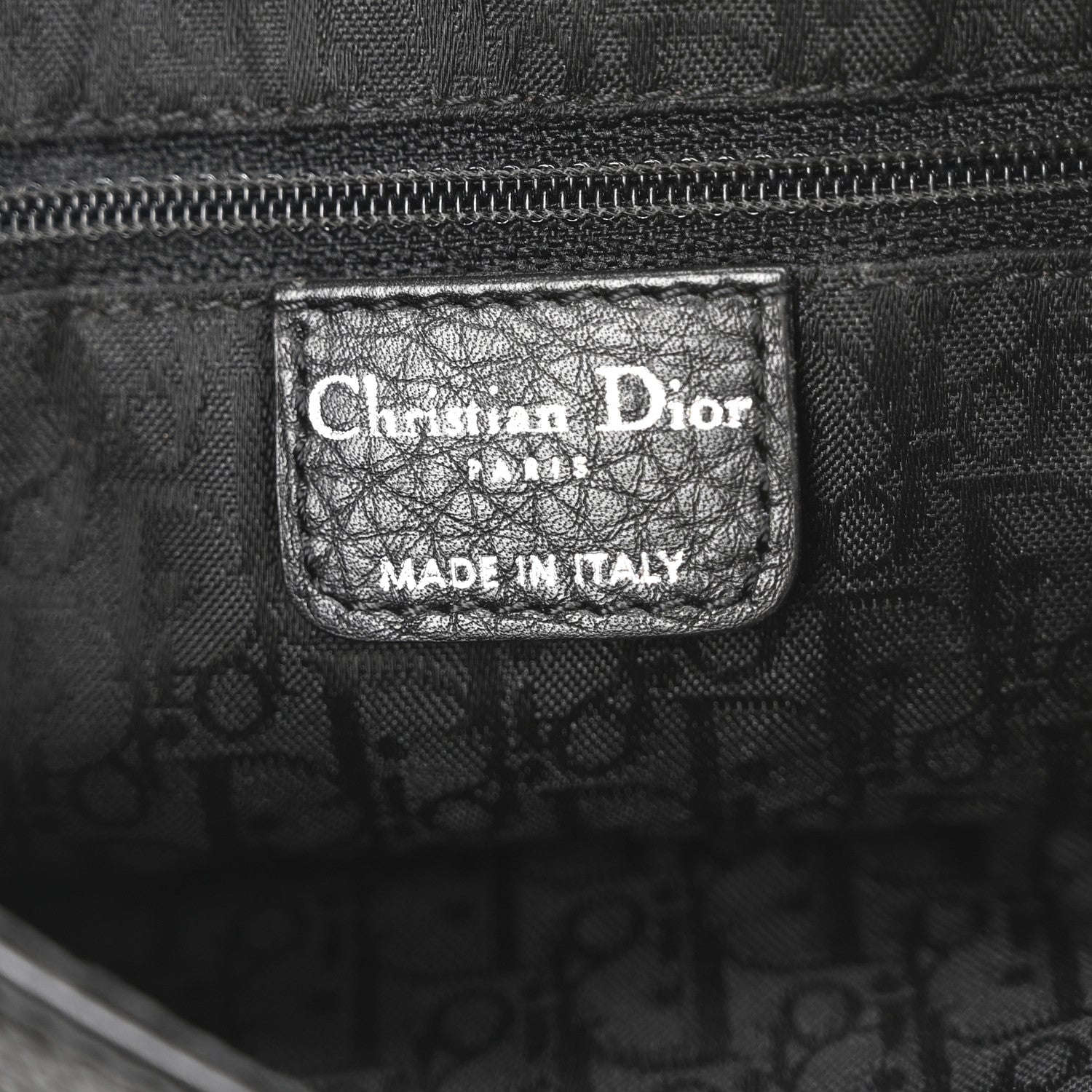 Christian Dior Pebbled Calfkskin Braided Medium Gaucho Double Saddle Bag Black 6 of 10