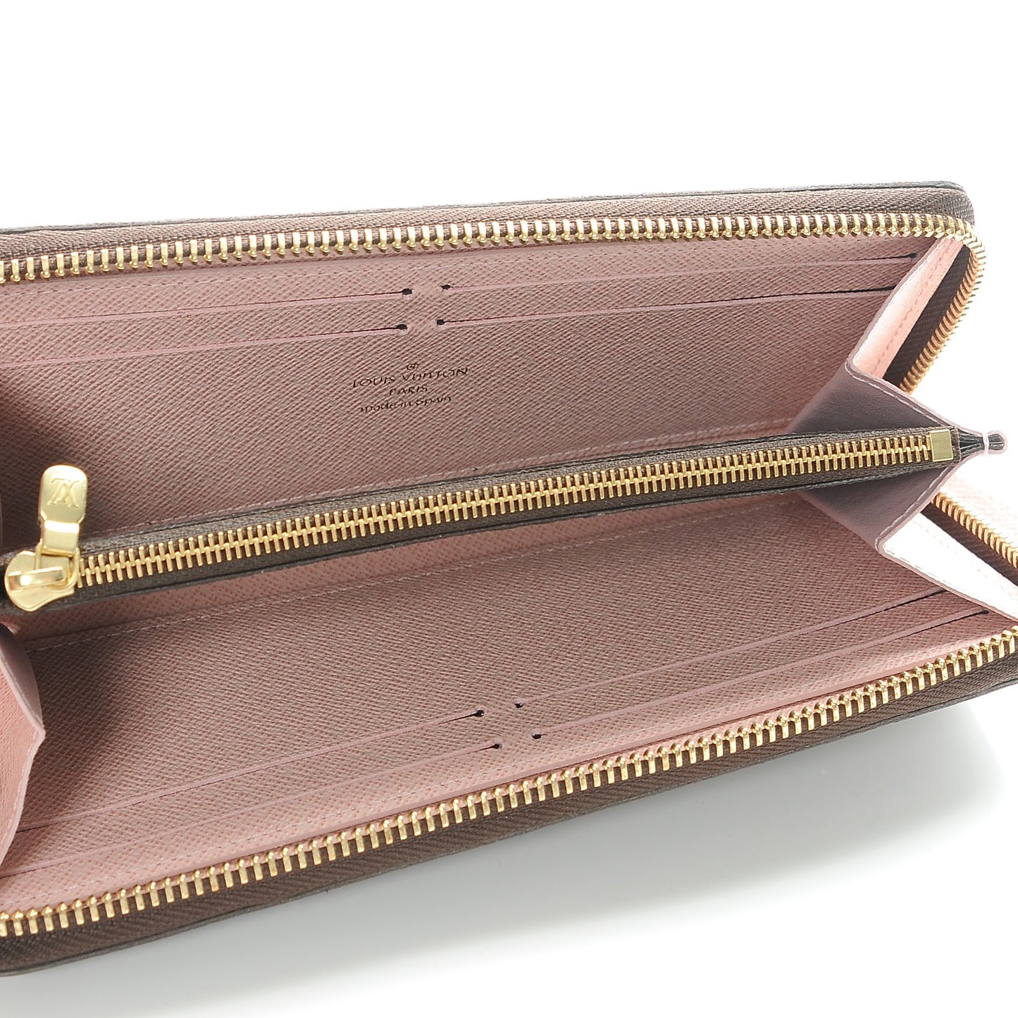 Monogram Clemence Wallet Rose Ballerine