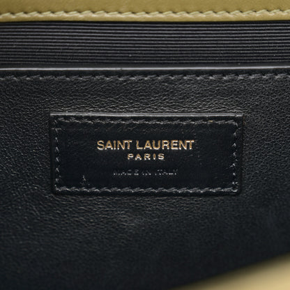 Saint Laurent Suede Mixed Matelasse Triquilt Medium Loden Green 6 of 10