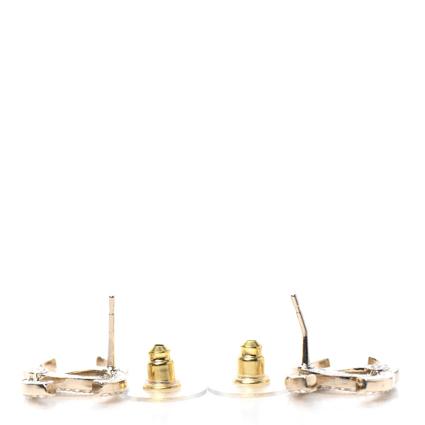 Crystal CC Earrings Gold