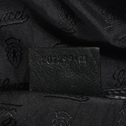 Gucci Leather Babouska Studded Medium Boston Black 7 of 8