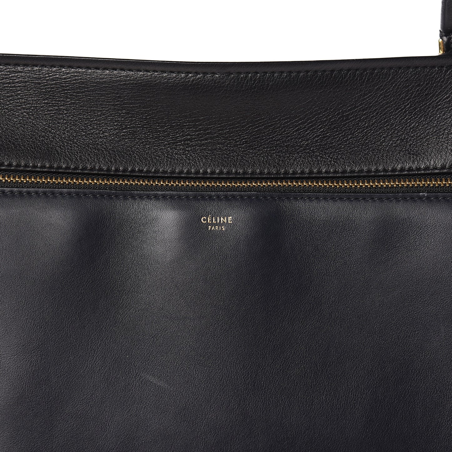 Supple Calfskin Medium Edge Shoulder Bag Black