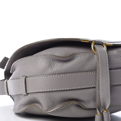 Chloe Calfskin Medium Marcie Round Crossbody Bag Cashmere Grey 9 of 15