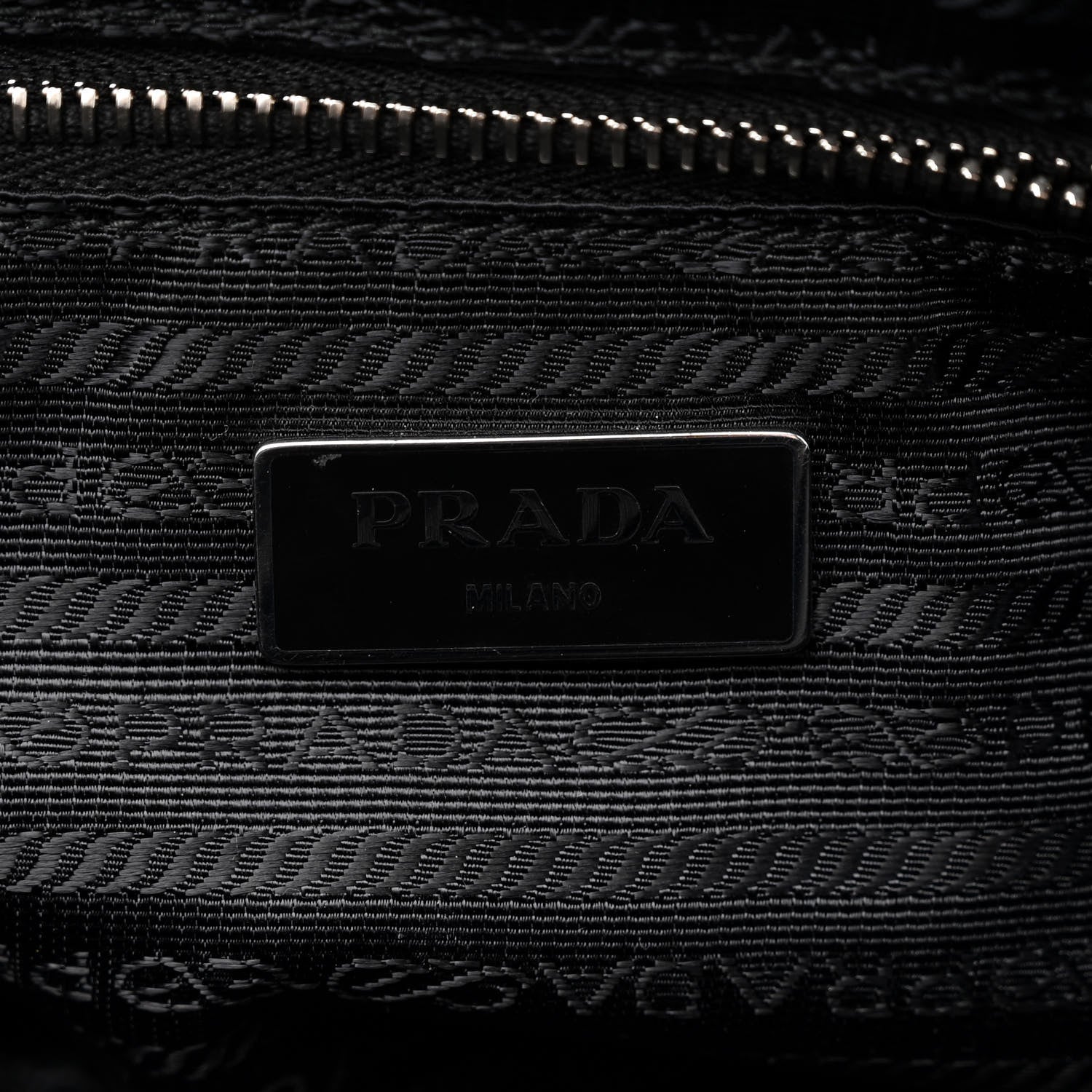 Prada Nylon Tessuto Impuntu Quilted Shoulder Bag Black 6 of 9