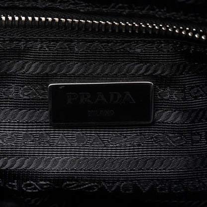 Prada Nylon Tessuto Impuntu Quilted Shoulder Bag Black 6 of 9