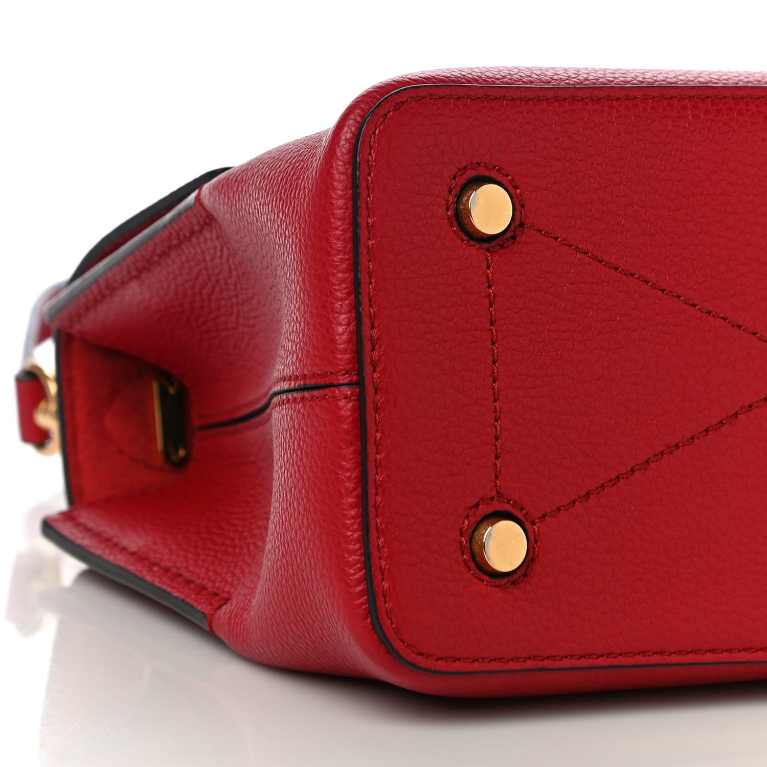 Mulberry Small Classic Grain Calfskin Mini Seaton Scarlet 4 of 12