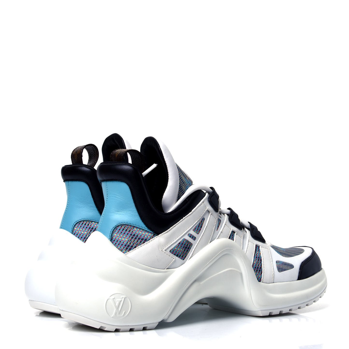 Calfskin Nylon LV Pop Archlight Sneaker 38 Blue