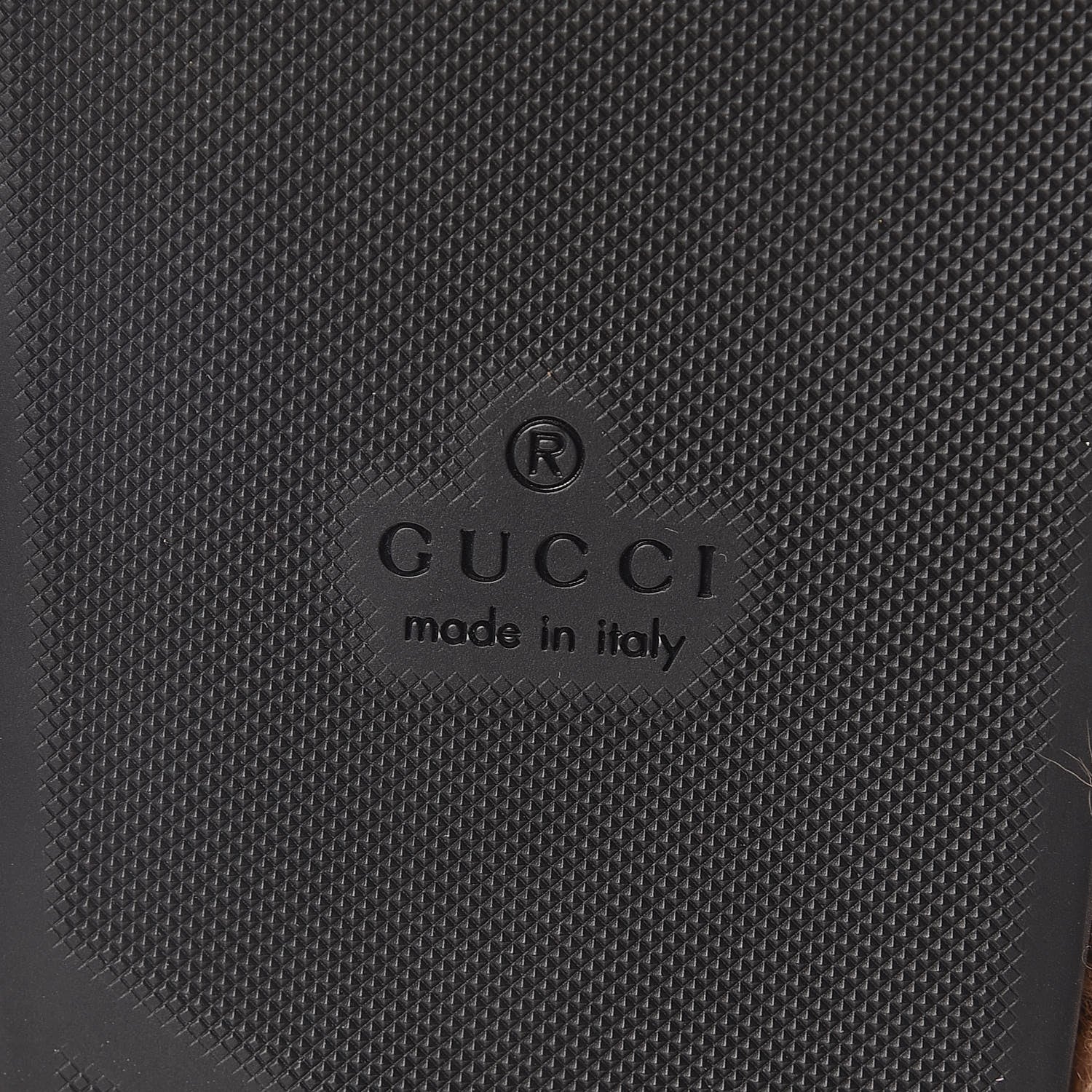 Gucci Calfskin Fur Mens Horsebit River Slingback Slippers 8 Black 7 of 10