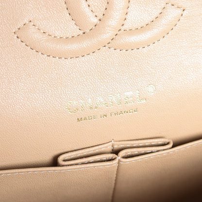 Chanel Caviar Quilted Medium Double Flap Beige Clair 6 of 8
