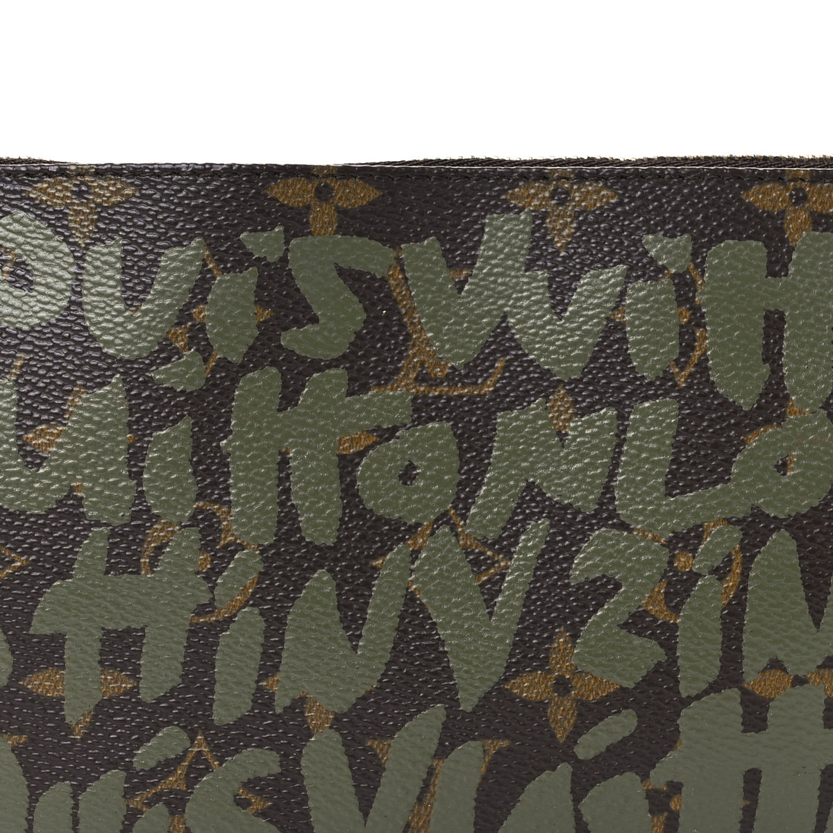 Monogram Graffiti Pochette Accessories Kaki