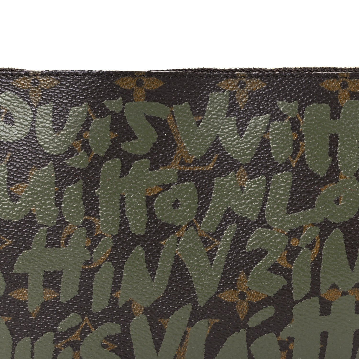 Louis Vuitton Monogram Graffiti Pochette Accessories Kaki 7 of 10