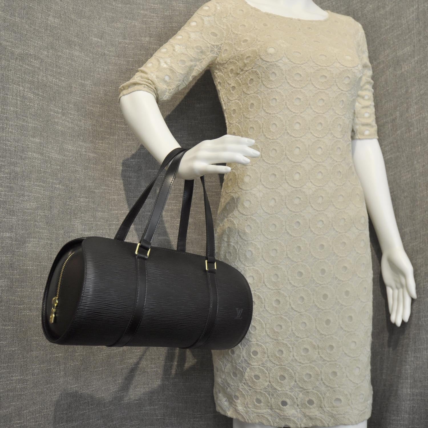 Louis Vuitton Epi Soufflot Black 2 of 8