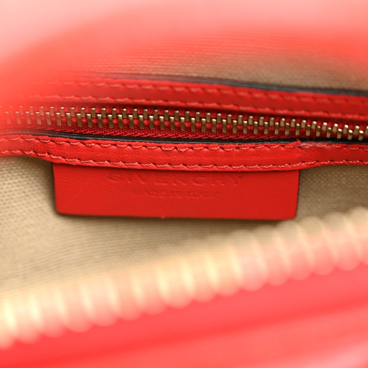 Calfskin Crocodile Embossed Mini Antigona Red