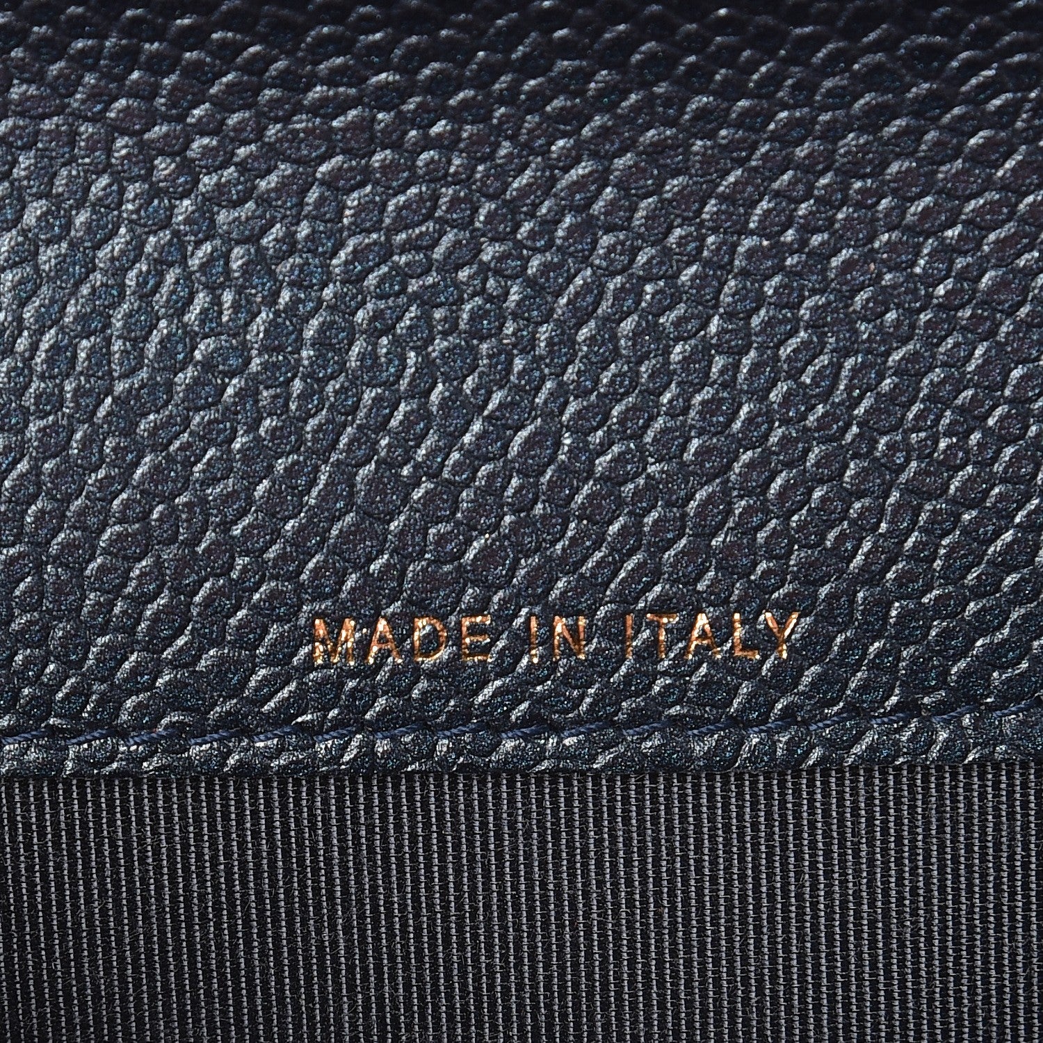 Chanel Metallic Caviar Quilted Card Holder Blue 7 of 10